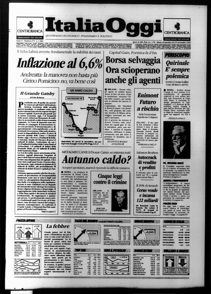 Italia oggi : quotidiano di economia finanza e politica